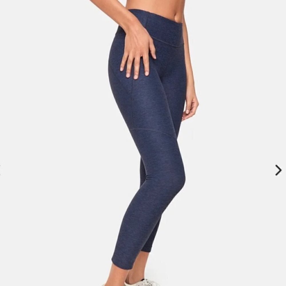 Outdoor Voices Navy High Waist Compression Warmup 7/8 Length Leggings Tights XS - Picture 4 of 15